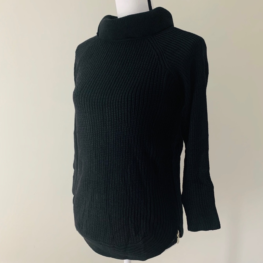 Cozy Alaska Black High Neck Pullover Sweater - Picture 3 of 11